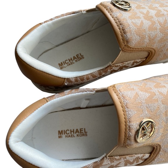 Michael Kors Tan Slip-On Sneakers - Picture 5 of 8